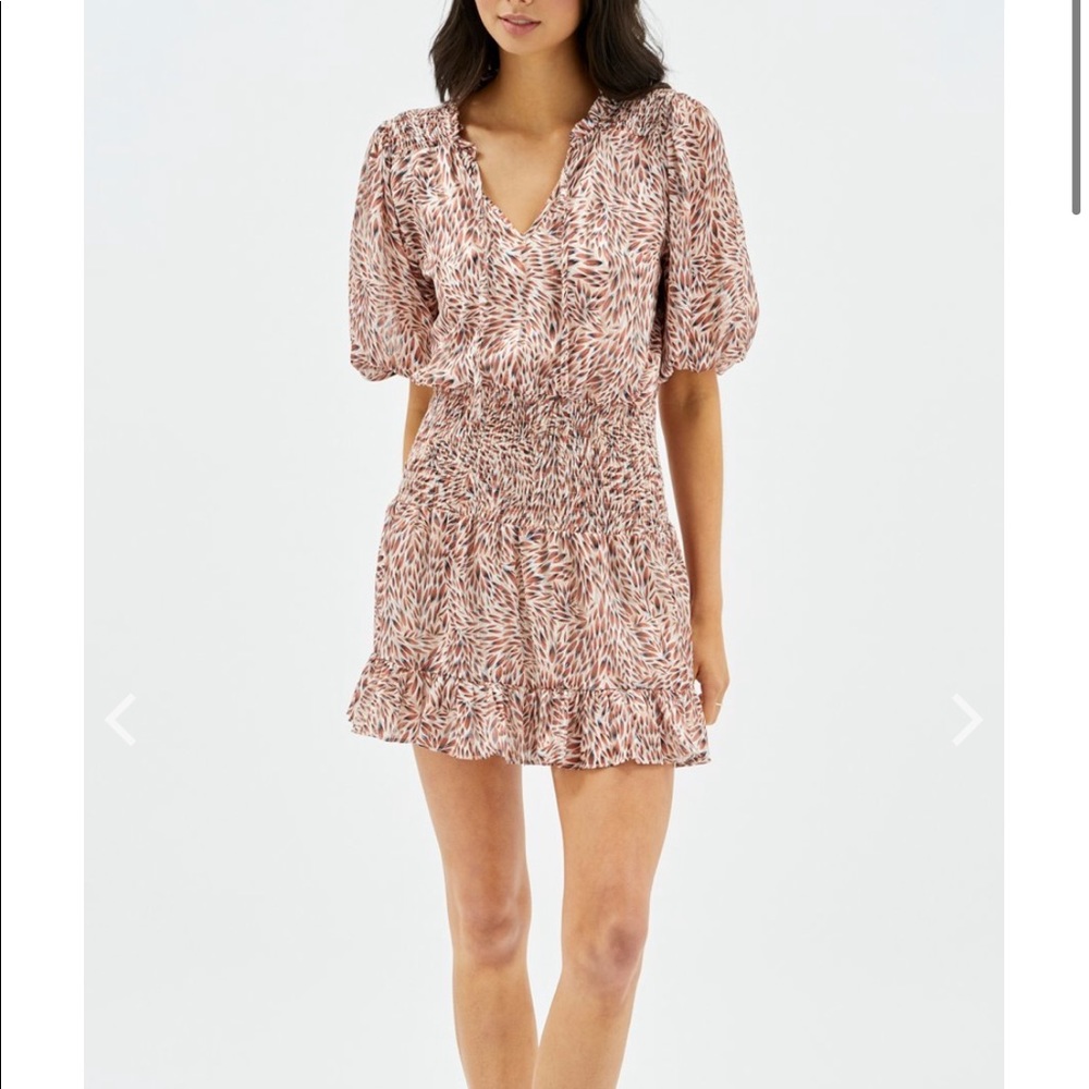 MINKPINK Harlee Shirred Mini Dress